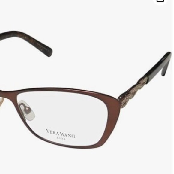 Vera Wang Spica Glasses Eyewear Rhinestone Brown Eyeglasses 50 15-132 Lens main image 4